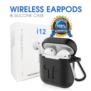 TWS True-Wireless-Stereo i12 | Bluetooth Wireless Earphones | BT 5.0 Quick Connect | Android & iOS Compatible