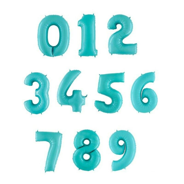 Light Blue Foil Numbers