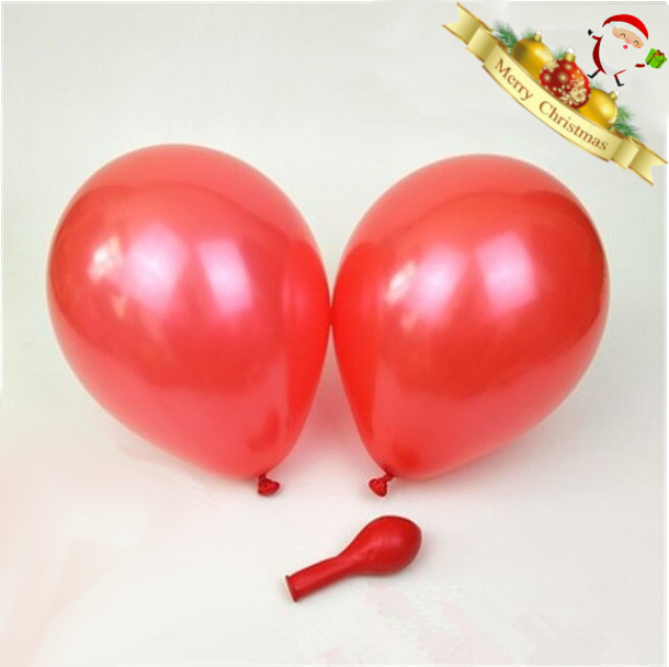 Pearl Red Christmas Balloons