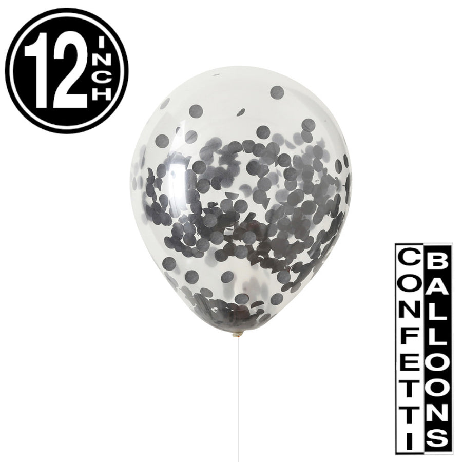 Confetti Filled Clear Transparent 12