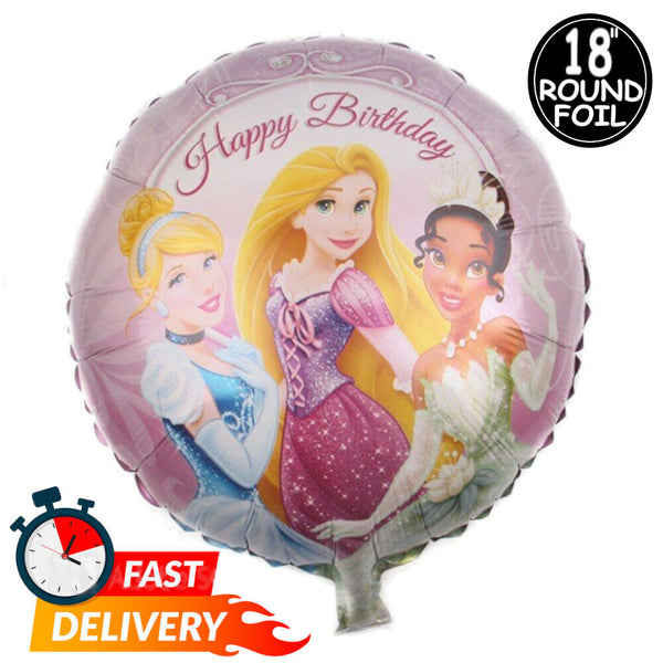 Anna Elsa Olaf Printed Happy Birthday 18" inch Large Foil Balloons