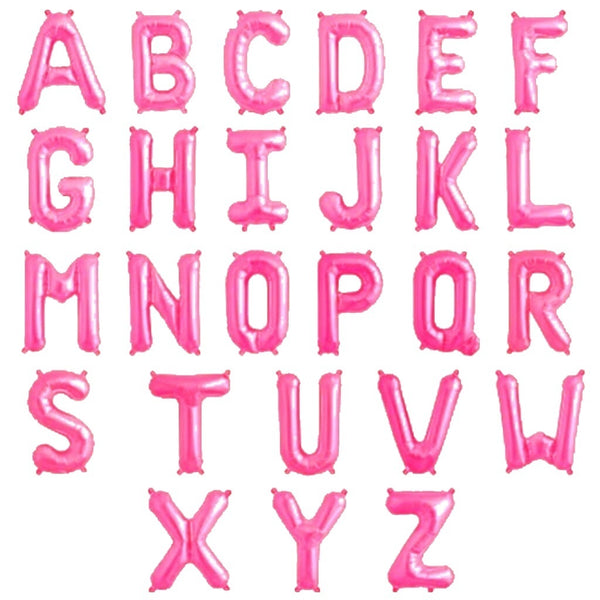 Light Pink 32 inch Foil Letters A-Z English Alphabet Letter Foil Balloons