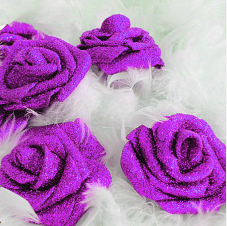 Purple Glitter ROSES