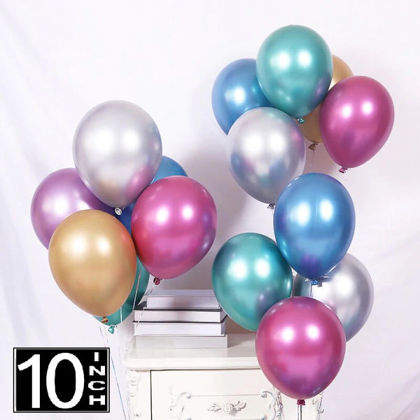 10 inch chrome balloons