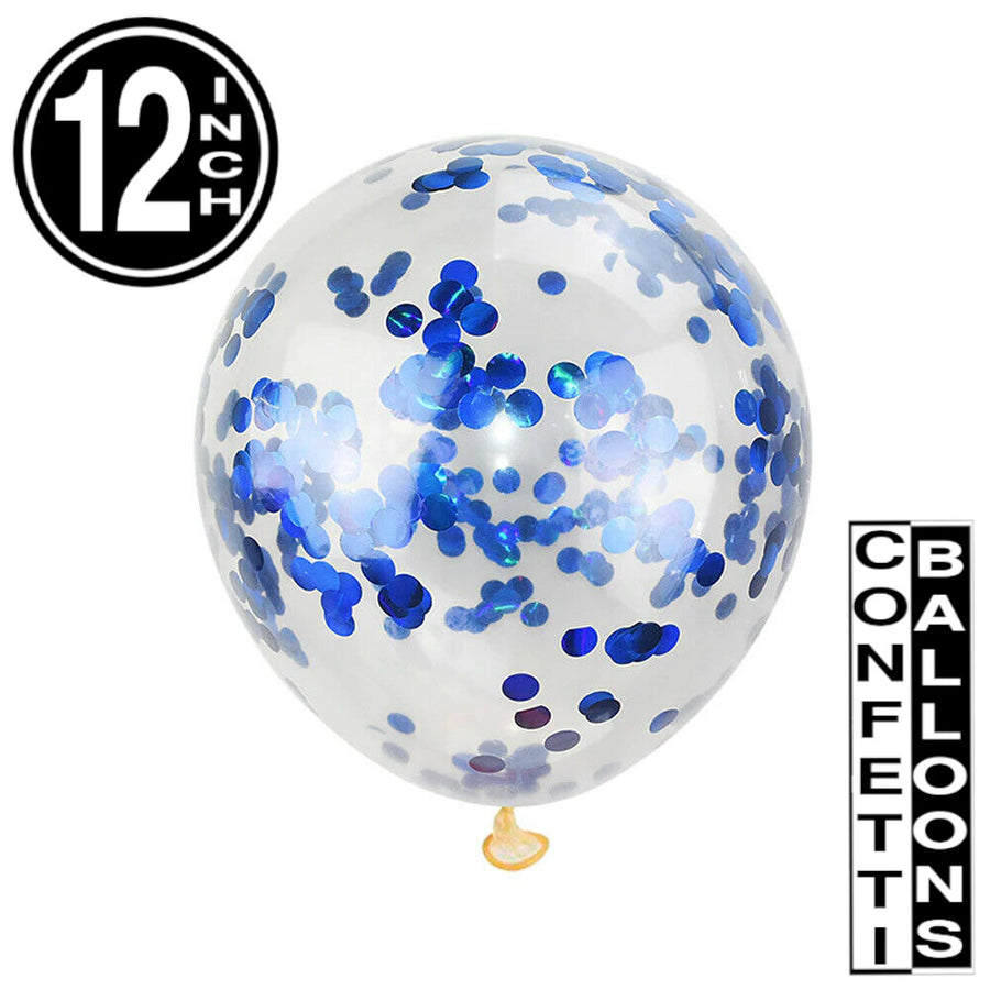 Confetti Filled Clear Transparent 12