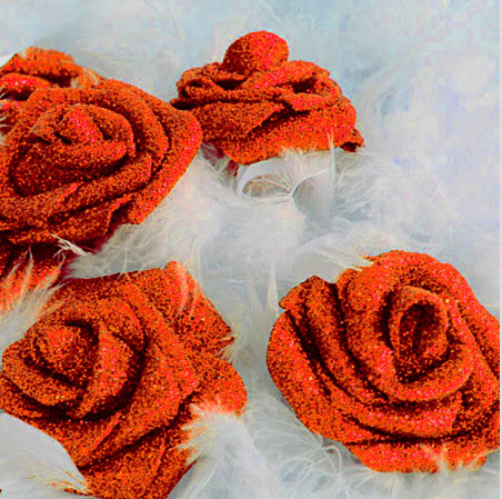 Orange Glitter ROSES
