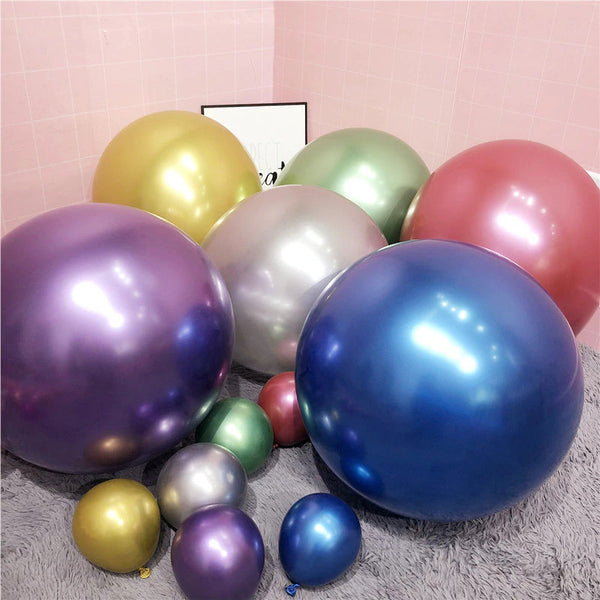 18 inch mix chrome balloons