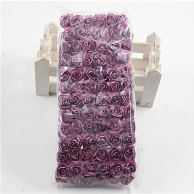 Purple   144  1.5 cm Paper Flowers