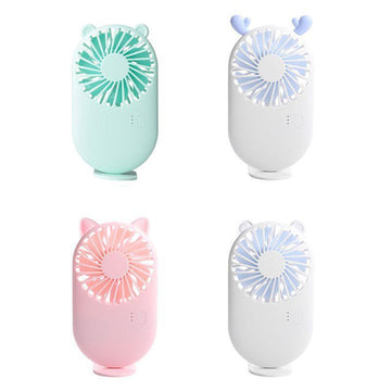 Mini Pocket Fan USB Rechargeable Hand Held Air Conditioner Summer Cooler Fan