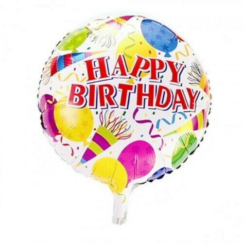Happy Birthday Printed 18" inch Large Foil Balloons